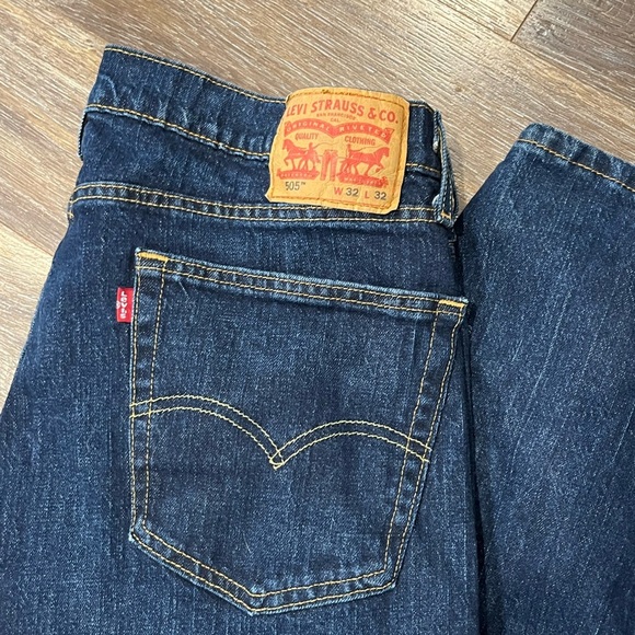 LEVIS RED TAB 505™ REGULAR FIT MEN'S JEANS 32x32 - Picture 8 of 10